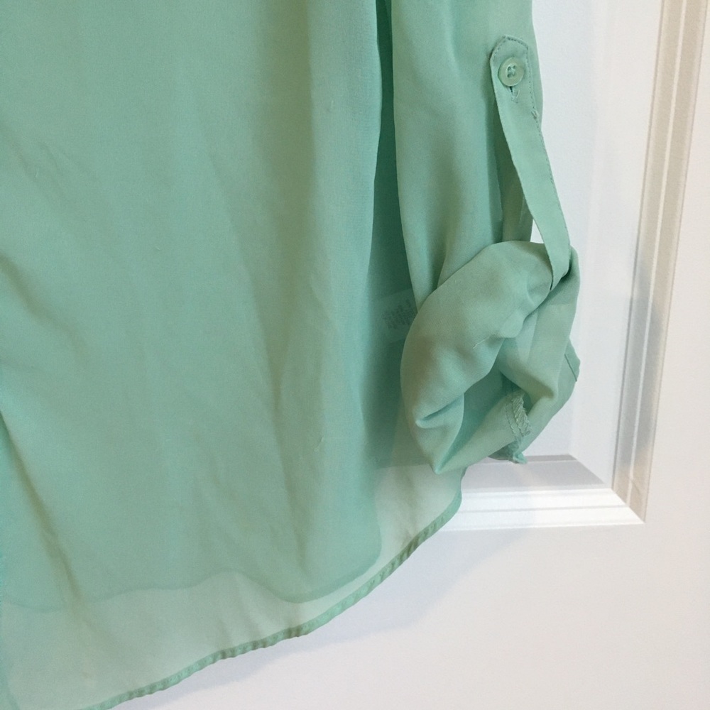 Candie’s Mint Button-Down Shirt - image 4
